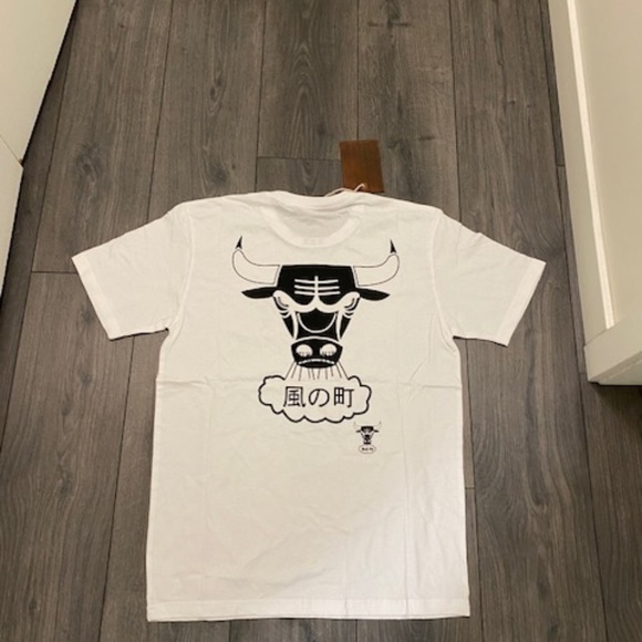 Mitchell & Ness Chicago Bulls White Ninja T-Shirt NWT - Picture 5 of 6